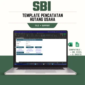 aplikasi pencatatan hutang usaha excel / google sheets